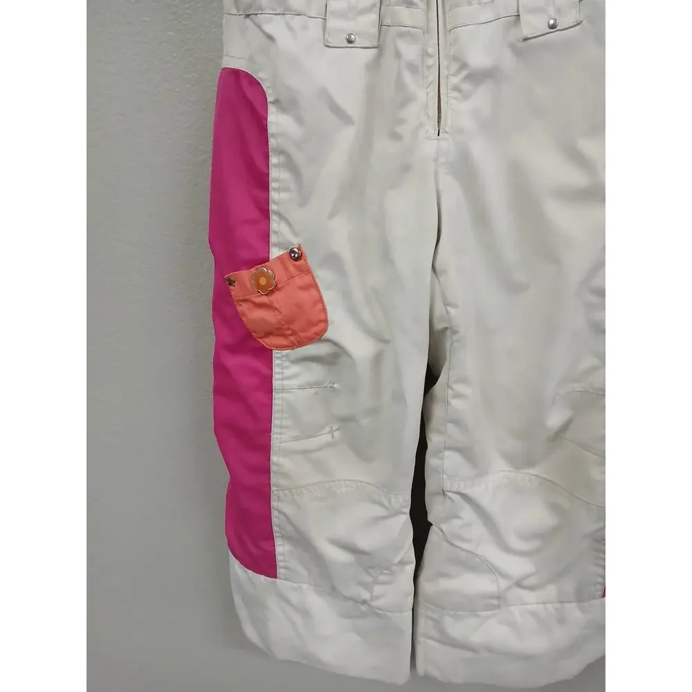 Obermeyer I Grow fleece girls snowbibs size 4 - Picture 3 of 10